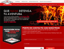 Tablet Screenshot of amerex-mexico.com